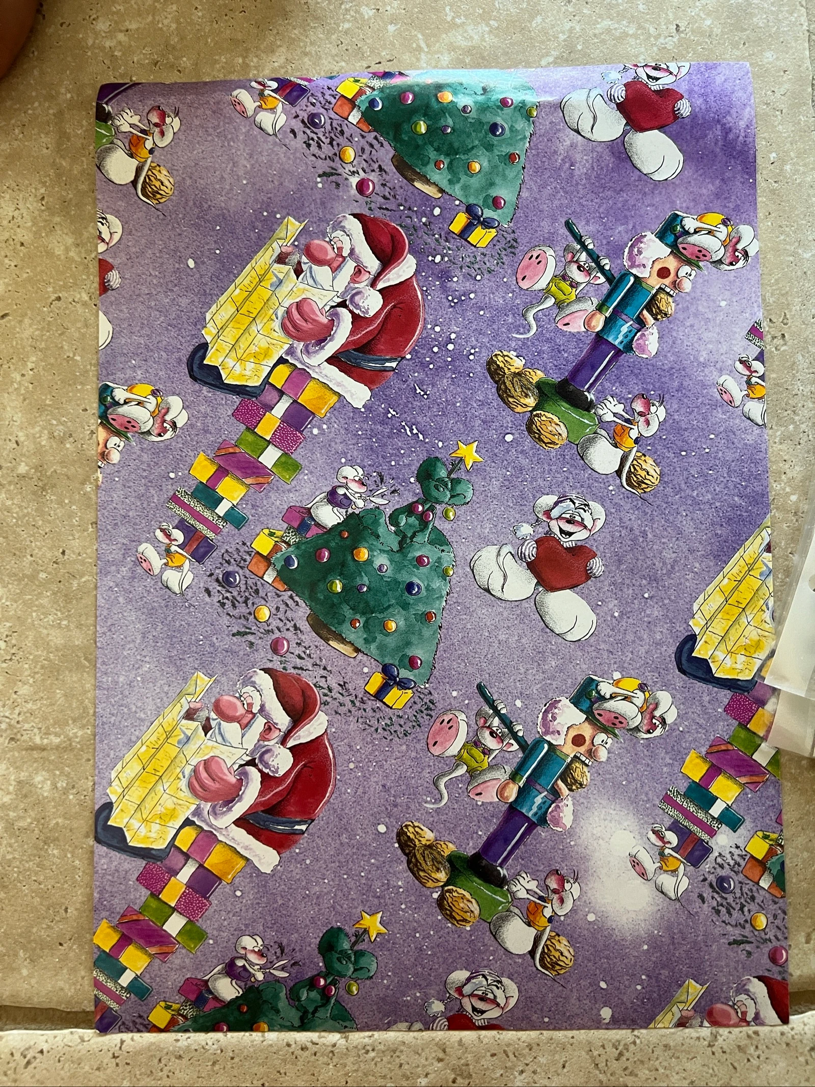 Papier cadeau Diddl format A4 ancien